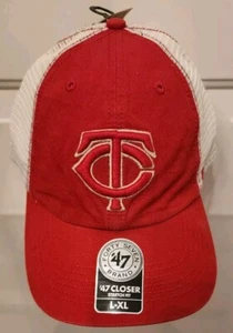Minnesota Twins '47 Marke MLB Clean Up Stretch Fit Mütze L/XL NEU MIT ETIKETT - Bild 1 von 5