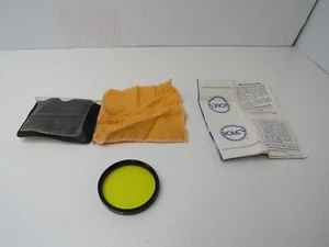 55mm Rolev Yellow Filter M.G. With Original Case And Paper #TF-13 - Picture 1 of 5