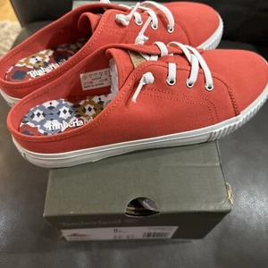 Scarpe Tennis Timberland Donna Taglia 9 Slip On Lt Tela Rossa Nuove Con Scatola Qualità - Foto 1 di 7