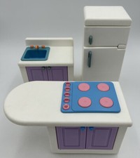 Little Tikes Big Barbie Dollhouse Kitchen Set Lot of 9.