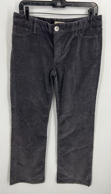 Banana Republic Pants Womens 29 Petite Gray Corduroy Tapered Leg Mid Rise Modern - Image 1 of 4