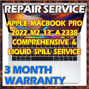 MACBOOK PRO 13" A2338 M2 2022 MNEH3LL/A LAPTOP 820-02773-A LOGIC BOARD REPAIR - Picture 1 of 1