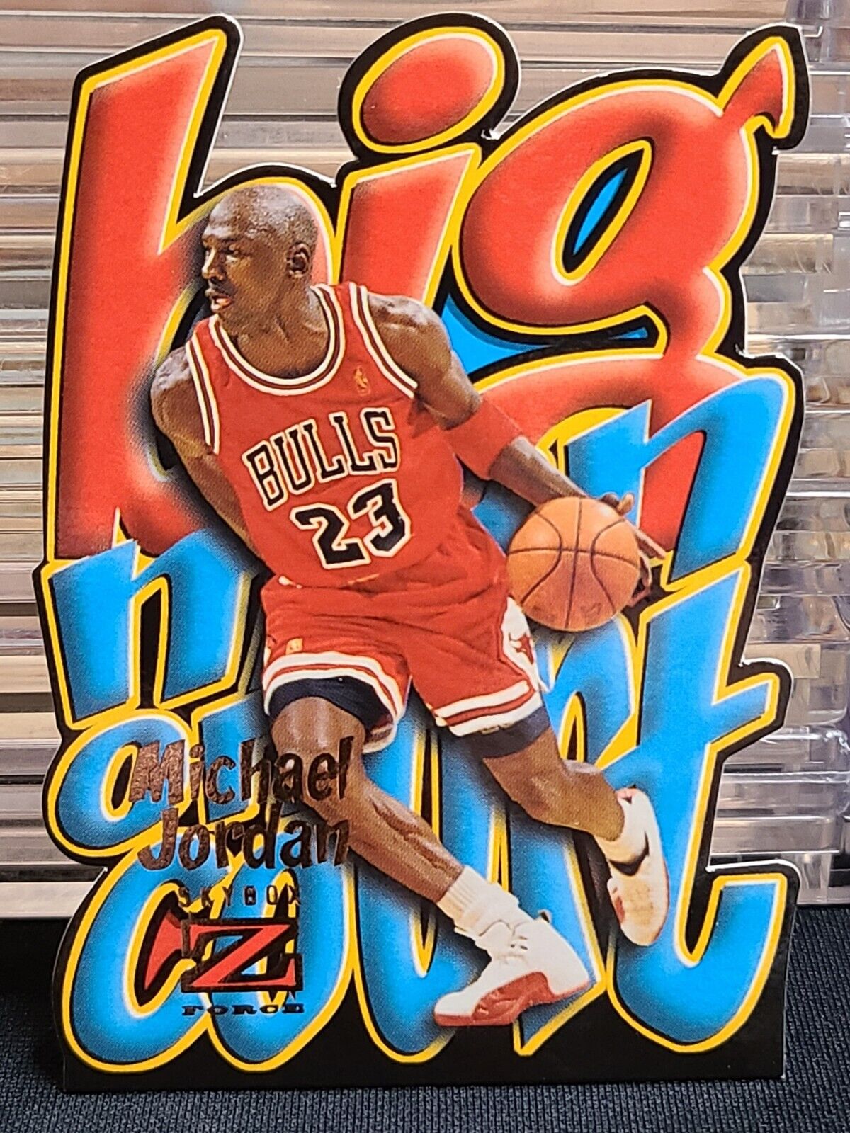 1996-97 Michael Jordan Skybox Z Force BIG MAN ON COURT BULLS Beautiful Card