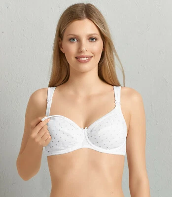 Anita Maternity 5056 White Miss Cotton UW Nursing Bra You Choose Size NWT - Image 1 of 2