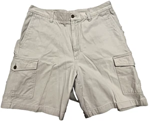 Savane 100% Cotton Light Khaki Beige Tan Cargo Casual Shorts Men's Size 34 - Picture 1 of 7