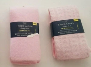 Medias de algodón para niñas pequeñas descoloridas marca Glory rosa varios tonos talla 18-36 M - Imagen 1 de 4