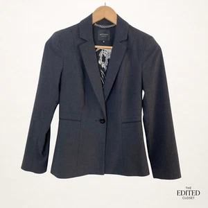 PORTMANS Blazer AU 6 ✦ Stretch Charcoal ✦ Tailored Corp Siren ✦ Clean Girl Fit - Picture 1 of 11