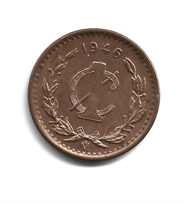 Monedas del Mundo - Moneda México 1 Centavo 1946 KM# 415 Foto 1 de 3