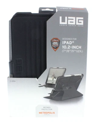 Чехол-книжка UAG Metropolis для Apple iPad 10.2 (9-е / 8-е / 7-е поколение) - черный - Изображение 1 из 3