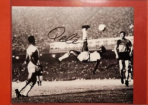 Pele handsigniertes Foto seltene Kopie von Bicycle Kick (Bild ist umgekehrt) - Bild 1 von 2