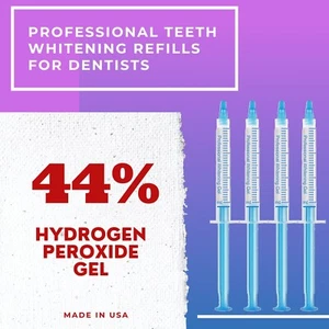 NEW - 44 PERCENT - TEETH WHITENING GEL IN-OFFICE WHITENING - 15 SYRINGE REFILLS - Picture 1 of 1