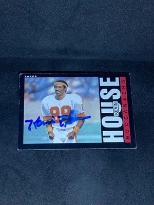 Kevin House 1985 Topps #172 Tampa Bay Buccaneers Auto Autographed Signed Card - Image 1 of 3