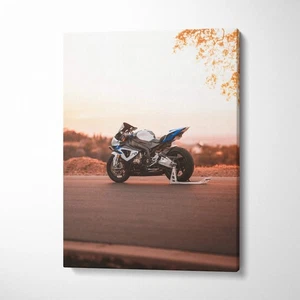 BMW Inspired S1000RR High Resolution Museum Quality Vertical Canvas Print #007 - Picture 1 of 14