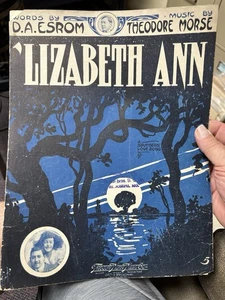1911 11x14 Ragtime Noten ‚LIZABETH ANN von Morse - Bild 1 von 2