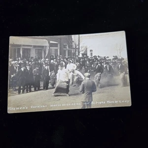 Southern Pines Carolina del Norte Carolina del Norte Bomberos Carnaval EDDY 1915 postal foto RPPC - Imagen 1 de 7