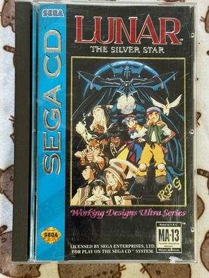 Lunar: The Silver Star (Sega CD, 1993) Complete Minus Reg Card RARE 5th variant - Image 1 of 4