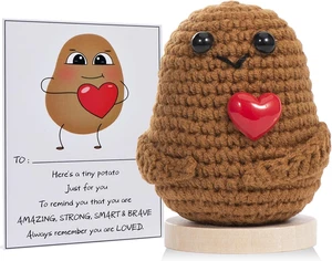 Pocket Hug Positive Potato, Gifts for Boyfriend, Funny Gift for Girlfriend, Moti - Foto 1 di 12