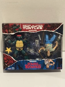 Playmates Teenage Mutant Ninja Turtles Stranger Things Raphael & Hopper 6" Remix - Imagen 1 de 3
