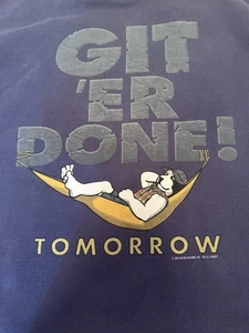 Vintage Big Dogs Larry The Cable Guy Get ‘Er Done!…Tomorrow Long Sleeve Size 3XL - Picture 1 of 5