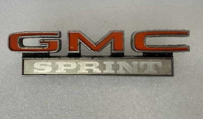1971 1972 1973 1974 年 GMC Sprint Fender 尾门徽章 646067 48603 复古 — 第 1/4 张图片