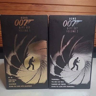 James Bond Collection 007 Gift Set Vol. 1 And 2 VHS Lot Tapes MGM Dr. No & More - Image 1 of 4