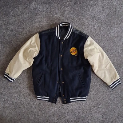 Vintage Chrysler Letterman Varsity Jacket Men's S/M Blue White Wool Blend 2004 - Image 1 of 4