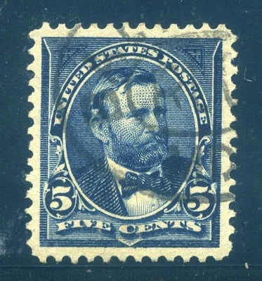 281, 5¢ Grant, Used, PSE Graded XF-Sup 95 Certificate, SMQ $190 - Image 1 of 2