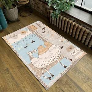 Boho Teppich Weich Waschbar Rutschfest Camel Carpet für Kleinkind Kinderzimmer Safari... - Bild 1 von 6