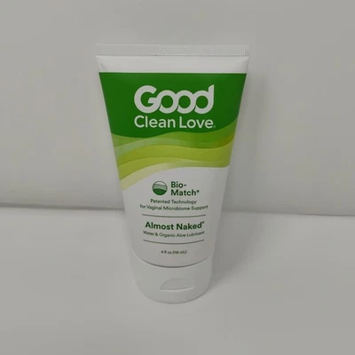 Lubricante orgánico a base de agua Good Clean Love casi desnudo 4 oz aloe vera sellado Foto 1 de 4