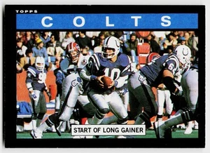 1985 Topps #258 Colts Team Leaders (Start of Long Gainer) - VG - Picture 1 of 2