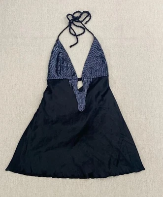 Guess By Marciano 泳装遮盖女式 22 个黑珠口音挂脖 — 第 1/4 张图片