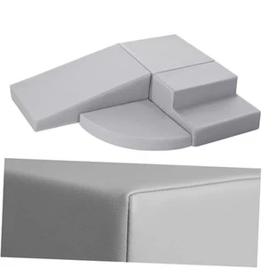 4-Piece PU Leather Baby Foam Climbing Blocks for Toddlers - Soft Play Climbing - Picture 1 of 8