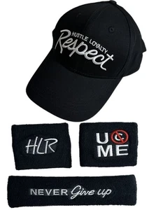 John Cena Black & White 20 Years HLR Never Give Up Baseball Hat Headband... - Picture 1 of 8