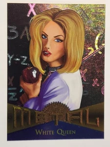 #124 WHITE QUEEN 1995 Marvel Metal EMMA FROST X-MEN - Picture 1 of 2