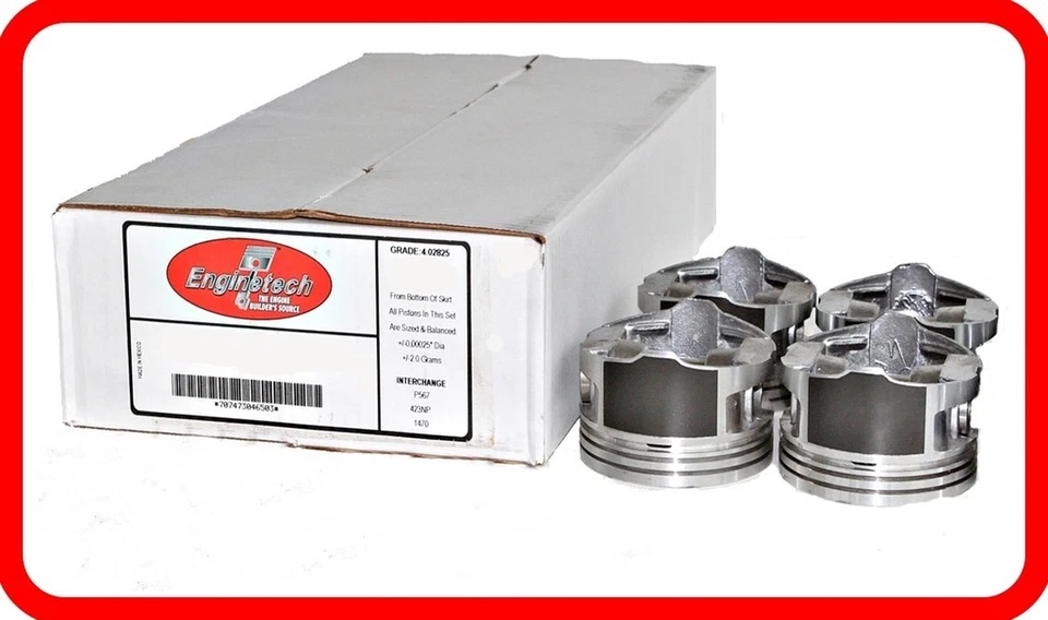 95-04 Dodge Stratus Neon 122 2.0L SOHC L4 A588  (4)HYPER-EUTECTIC PISTONS - Image 1 of 1