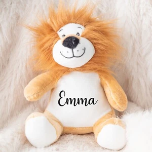 Personalised Lion Teddy | First Birthday Gift, Boys Personalised Teddy Bear - Picture 1 of 5