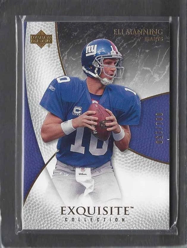Eli Manning 2007 UD EXQUISITA BASE DE LOS GIGANTES DE NUEVA YORK #D/150 Foto 1 de 1