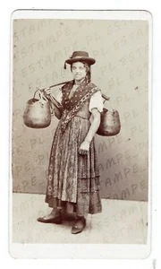 CDV Photo Venezia CARLO PONTI Venice Water carrier Very Rare (9675) - Picture 1 of 2