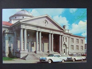 Washington Indiana IN Westminster Presbyterianische Kirche alte Autos Postkarte 1950er - Bild 1 von 2