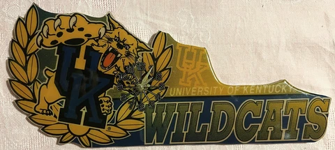 University of Kentucky Wildcats Kentucky State Shaped Battery Operated Clock Cover