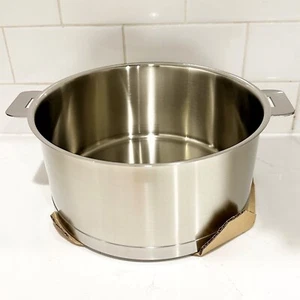 Cristel Strate Cookware 4 Qt Stew Pan Flat Lid Stainless Steel 18/10 INOX NEW - Picture 1 of 11