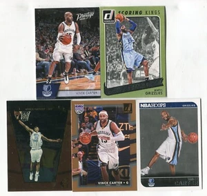 Lote de 5 tarjetas coleccionables de baloncesto Vince Carter RAPTORS NETS UNC HALCONES (Lote 1) - Imagen 1 de 1