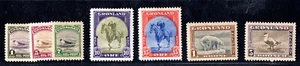 GREENLAND 1945 SCOTT #10||18 SET OF 7 MINT HINGED - Picture 1 of 2