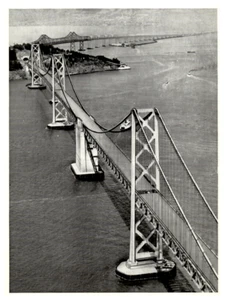 Lot of (6) - San Francisco - Oakland Bay Bridge Photo Cards Views - Info on Each - Bild 1 von 12