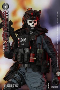 FLAGSET KS21001 Night War Ghost Simon Riley 1/6 Action Figure In Stock - Picture 1 of 24