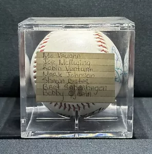 Von den New York Mets signierter Baseball Vaughn, McEwing, Ventura, Johnson, Ojeda - Bild 1 von 5