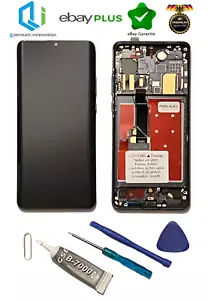 Original Huawei P30 Pro LCD Display AMOLED + Rahmen VOG-L29 Schwarz + Werkzeug - Bild 1 von 3