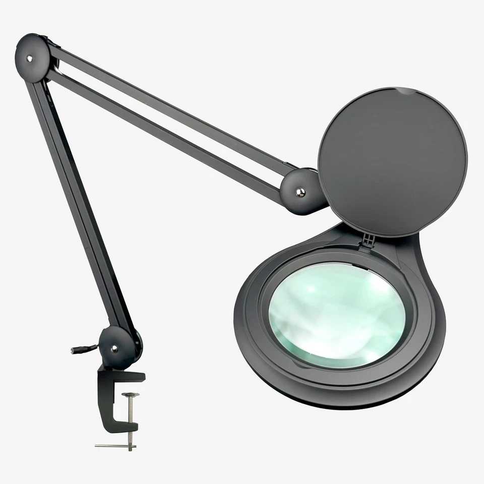 ESD LED Magnifying Lamp w/ Clamp for PCB Soldering, Electronics Repair - Image 1 of 4