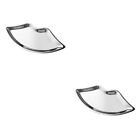  2 Pack Metal Jewelry Tray Girl Dressing Table Stainless Steel