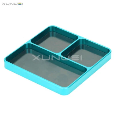 Aluminum 98x98mm Screw Storage Tray Repair Tools for RC Axial Kyosho RGT Tamiya - Image 1 of 4